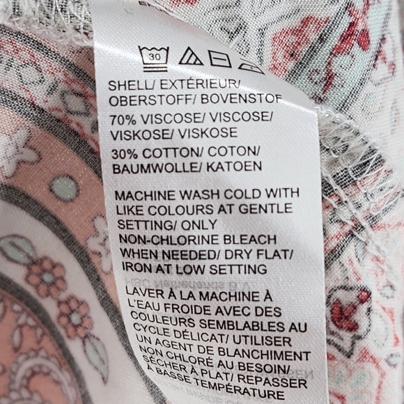 Lord & Taylor Women's Button-Front Patchwork Blouse - L - Picture 5 of 5